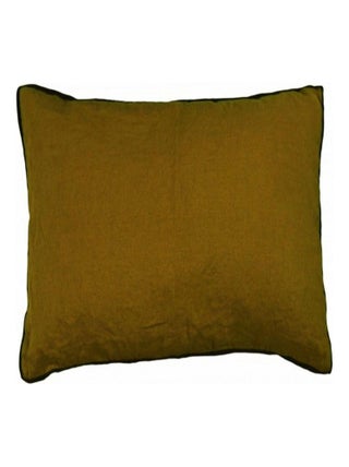 Housse de coussin pur lin lavé