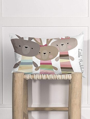 Housse de coussin Rabbit family "Happyfriday