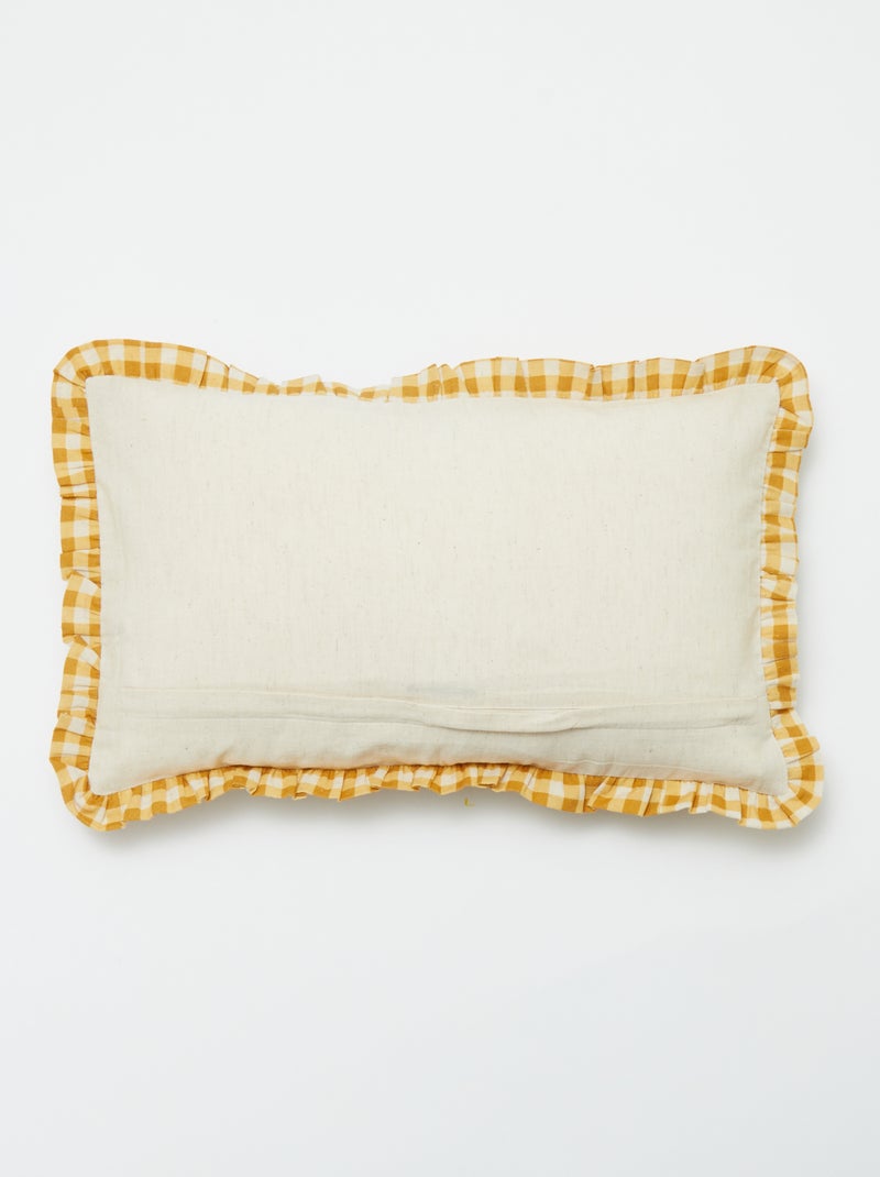 Housse de coussin rayée (50 x 30 cm) JAUNE - Kiabi