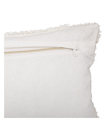 Housse de coussin rectangulaire tuftée