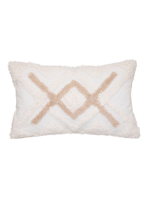 Housse de coussin rectangulaire tuftée - Kiabi
