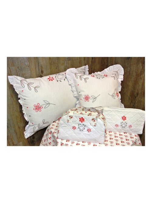 Housse de Coussin romantique brodé - Kiabi