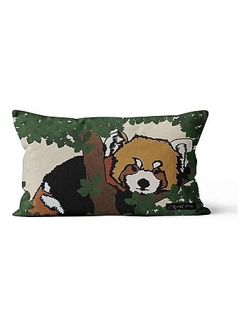 Housse de coussin Safari Panda Roux 32x50 cm