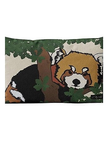 Housse de coussin Safari Panda Roux 32x50 cm