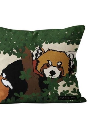 Housse de coussin Safari Panda Roux 40x40 cm