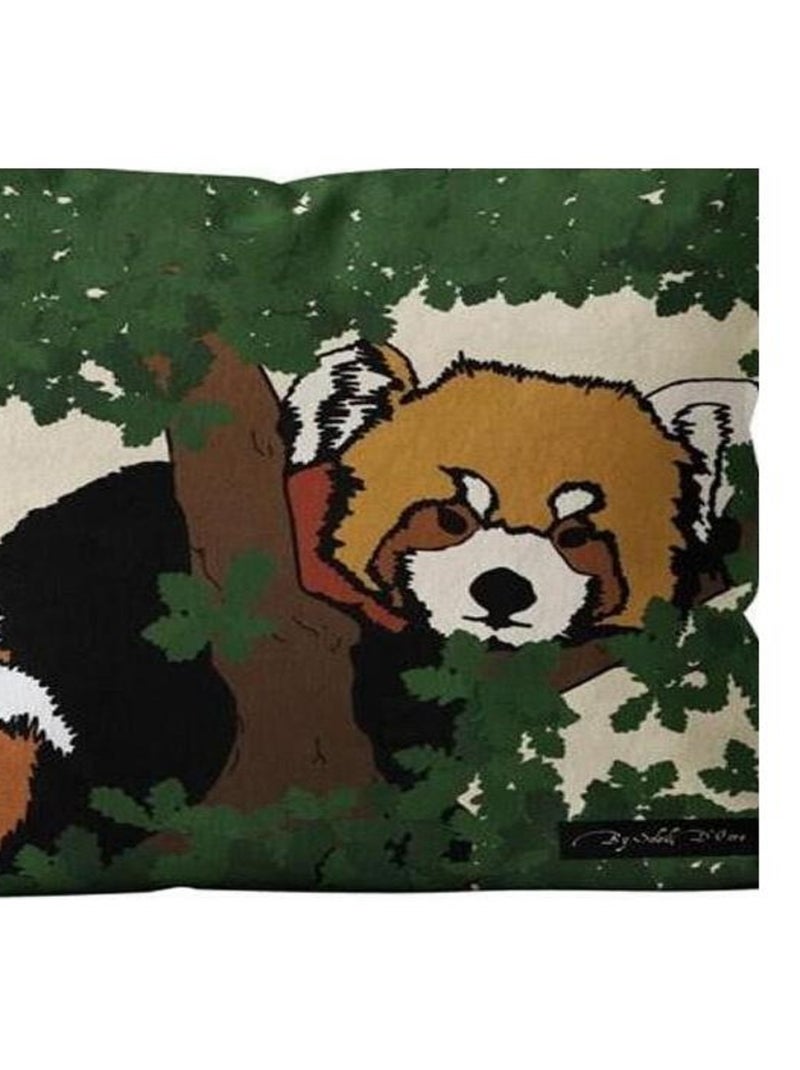 Housse de coussin Safari Panda Roux 40x40 cm Beige - Kiabi