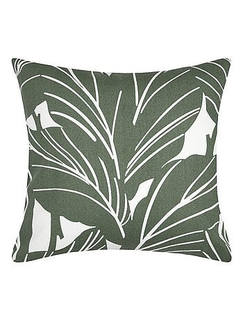 Housse de coussin Sago vert tropicale