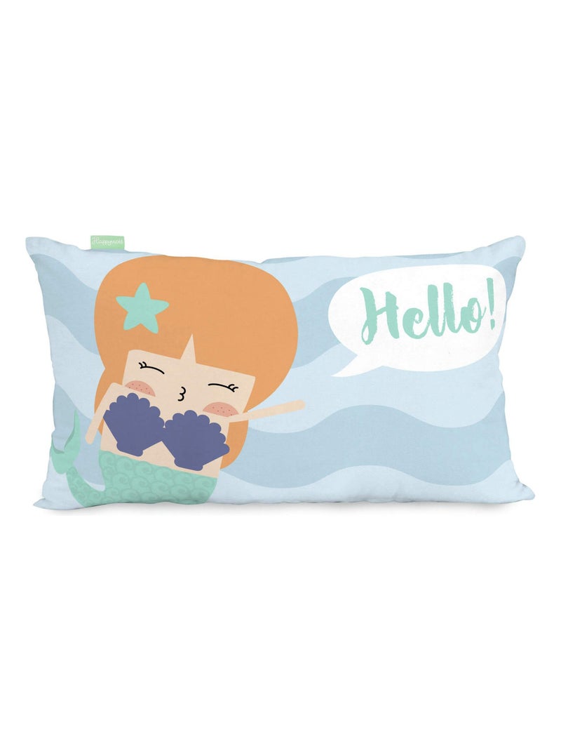 Housse de coussin Sailor "Happyfriday" Blanc - Kiabi