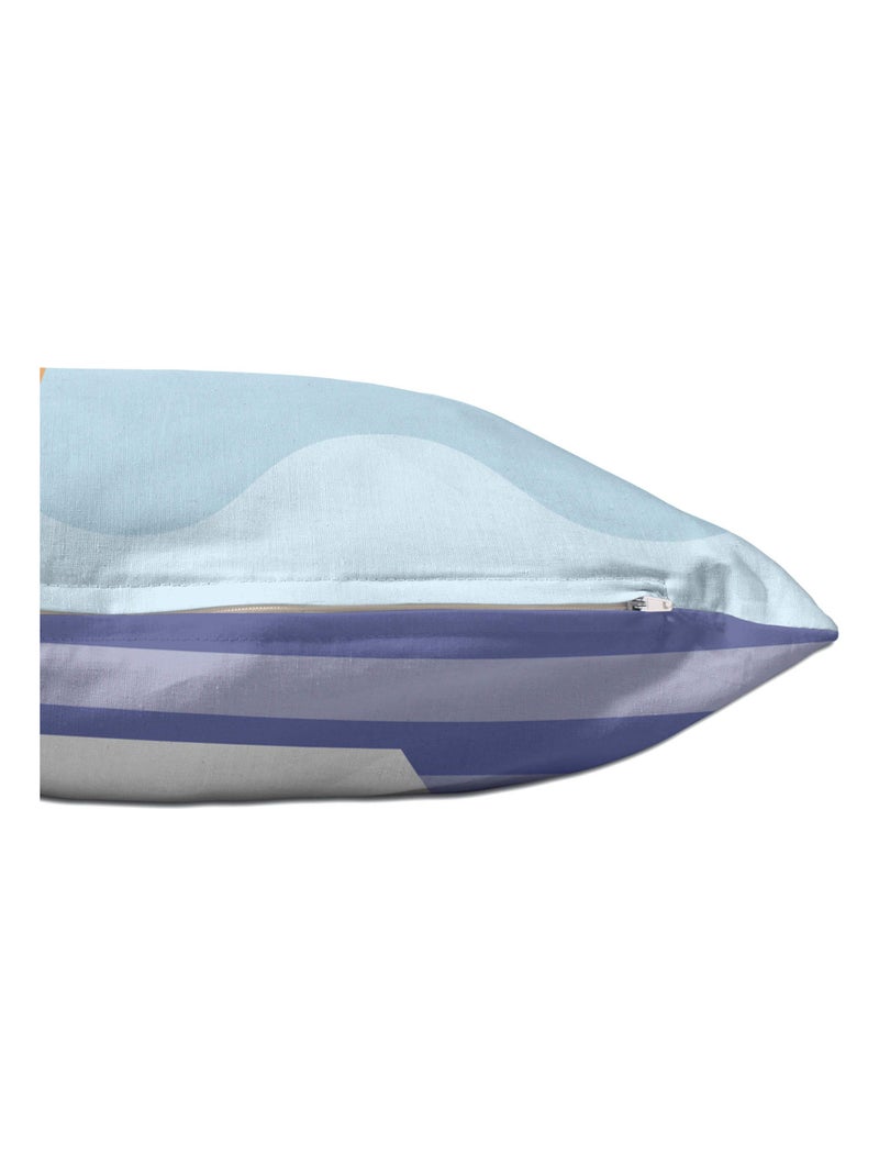 Housse de coussin Sailor "Happyfriday" Blanc - Kiabi