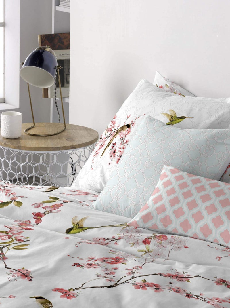 Housse de coussin Sakura "Happyfriday" Blanc - Kiabi