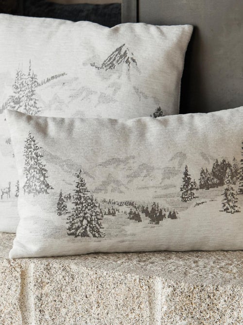 Housse de Coussin Sapins Enneigés - Kiabi
