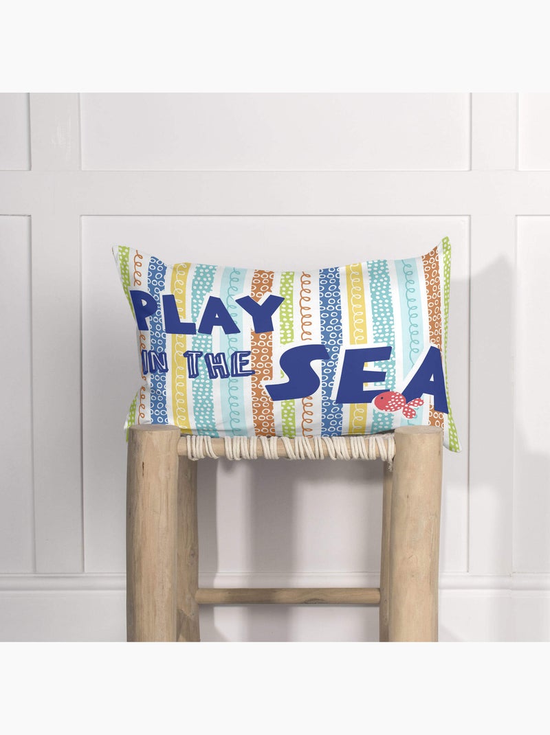 Housse de coussin Sea life "Happyfriday" Multicolore - Kiabi