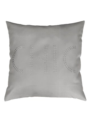 Housse de coussin Sequins Chic Strass Gris 40 x 40 cm