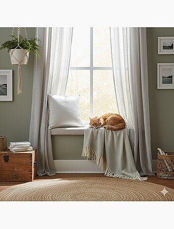 Housse de coussin Shana Blanc 40 x 40 cm