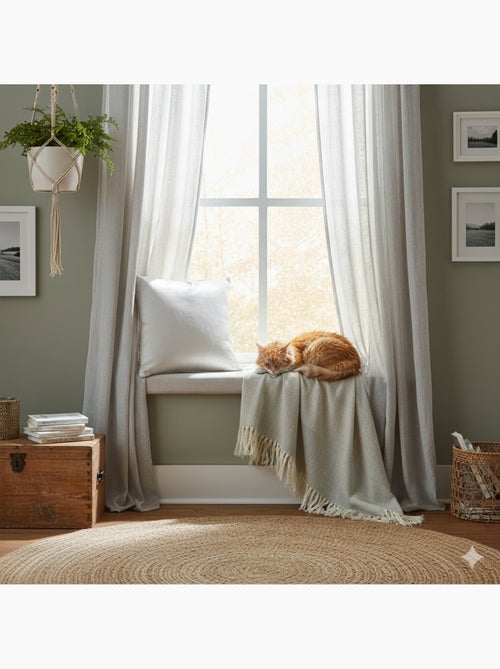 Housse de coussin Shana Blanc 40 x 40 cm - Kiabi