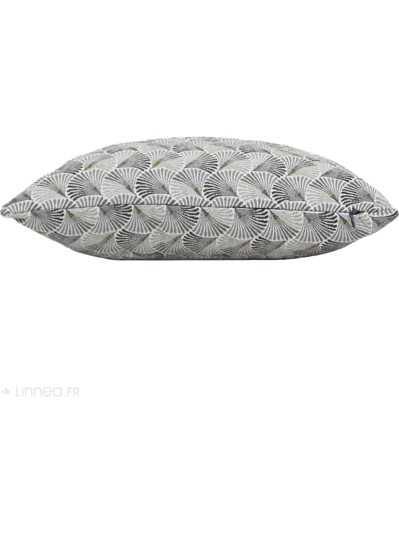 Housse de coussin SHELL Carré Gris perle - Kiabi
