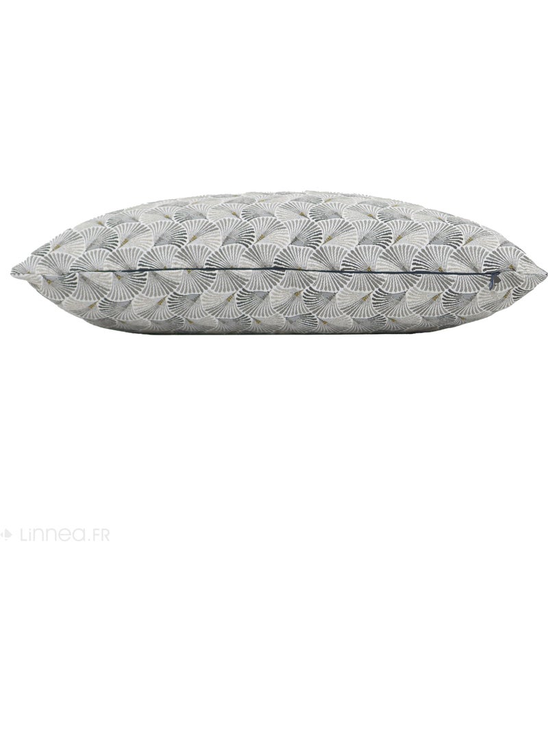 Housse de coussin SHELL Rectangulaire Gris perle - Kiabi