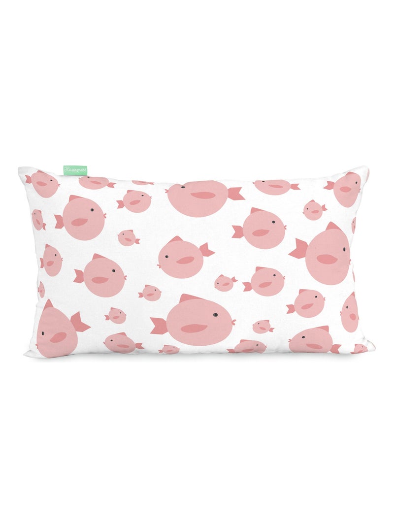 Housse de coussin Skymo day "Happyfriday" Blanc - Kiabi