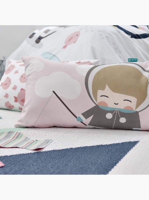 Housse de coussin Skymo day "Happyfriday" - Kiabi