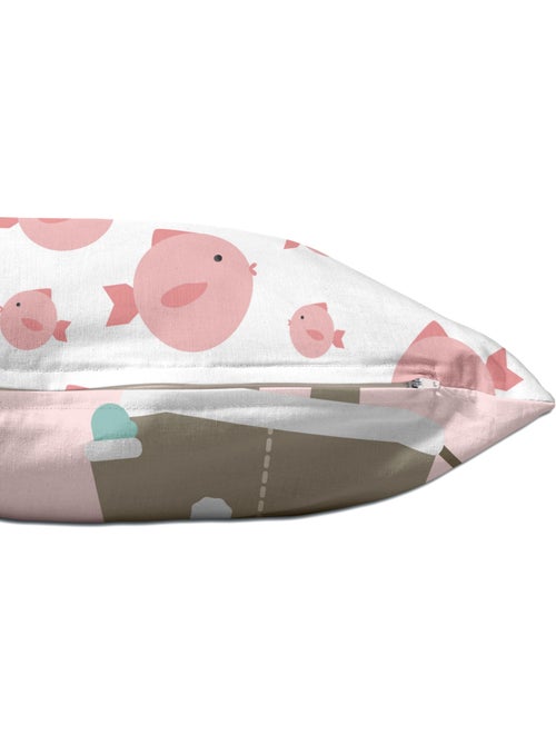 Housse de coussin Skymo day "Happyfriday" - Kiabi