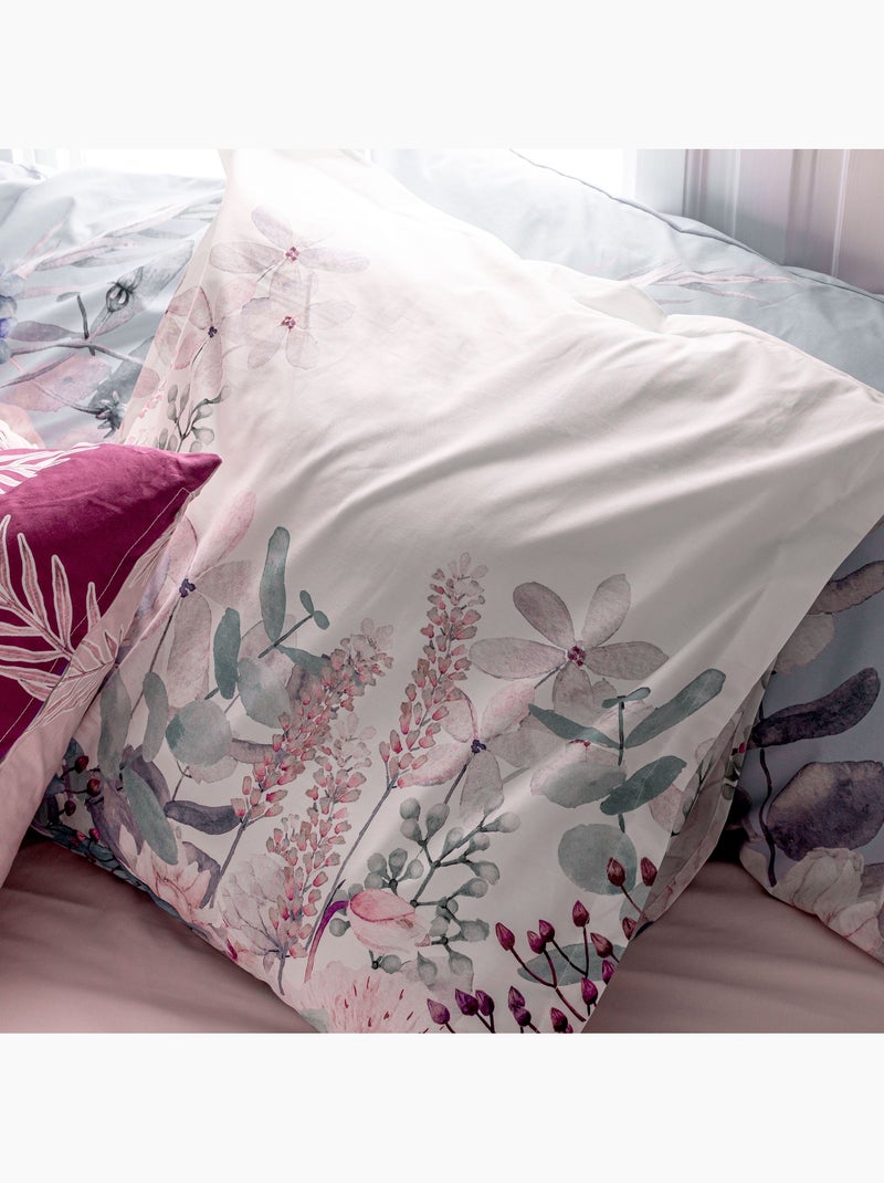 Housse de coussin Soft bouquet "Happyfriday" Multicolore - Kiabi