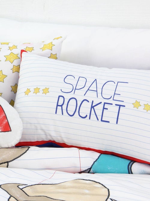 Housse de coussin Space rocket "Happyfriday" - Kiabi