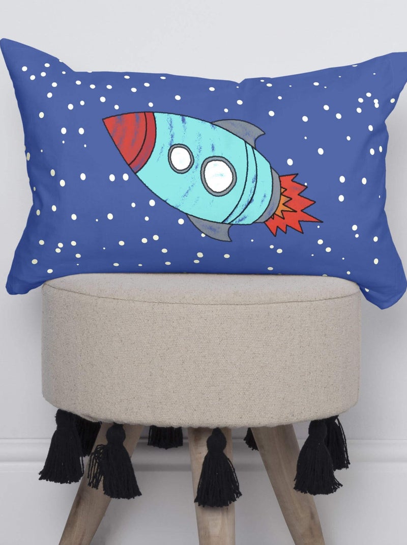 Housse de coussin Space rocket "Happyfriday" Blanc - Kiabi