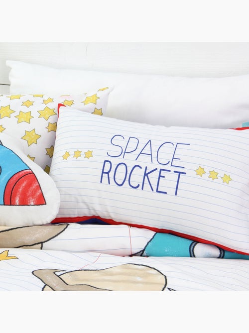 Housse de coussin Space rocket "Happyfriday" - Kiabi Housse de coussin Space rocket "Happyfriday" - Kiabi