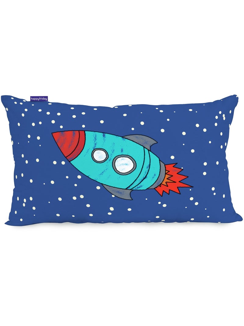 Housse de coussin Space rocket "Happyfriday" Multicolore - Kiabi
