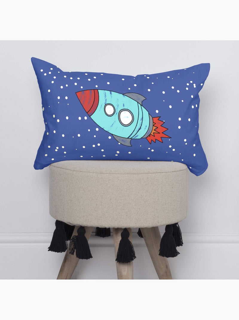 Housse de coussin Space rocket "Happyfriday" Multicolore - Kiabi
