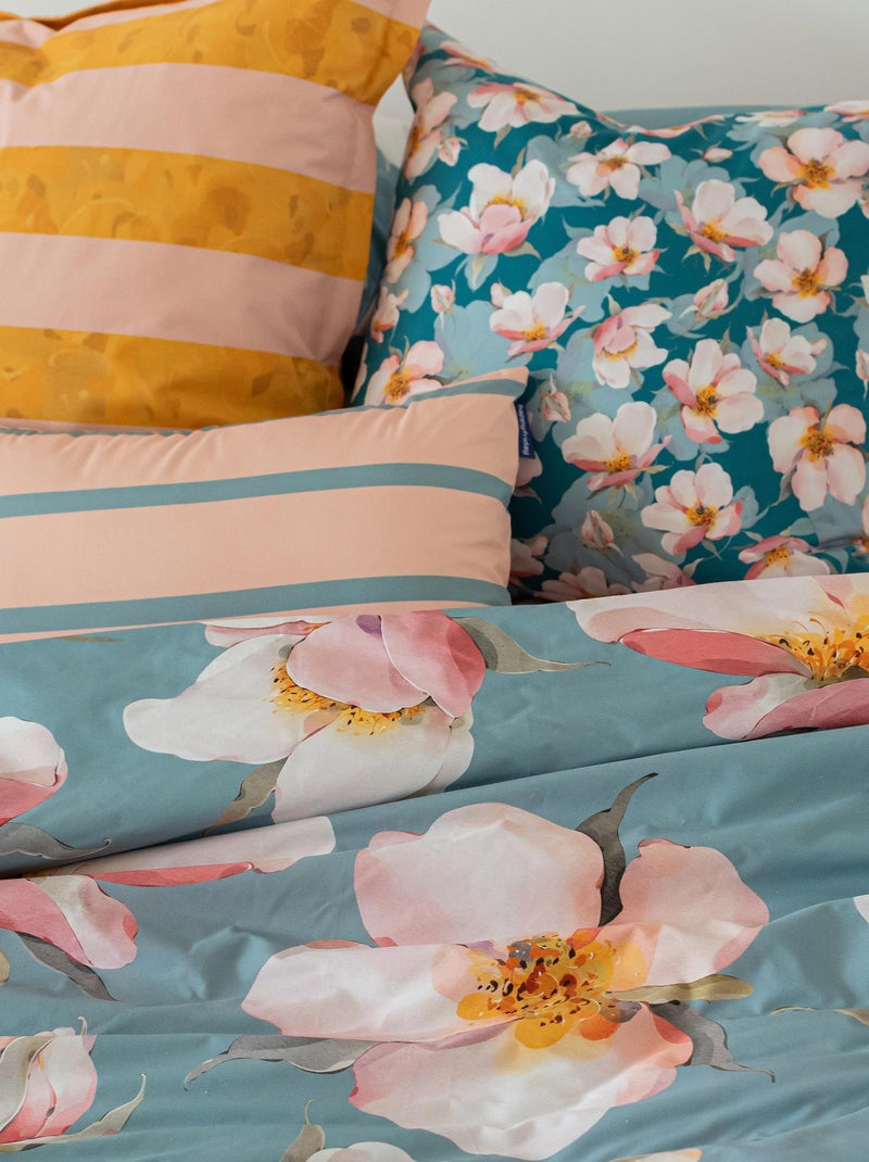 Housse de coussin Spring blossom "Happyfriday" Blanc - Kiabi