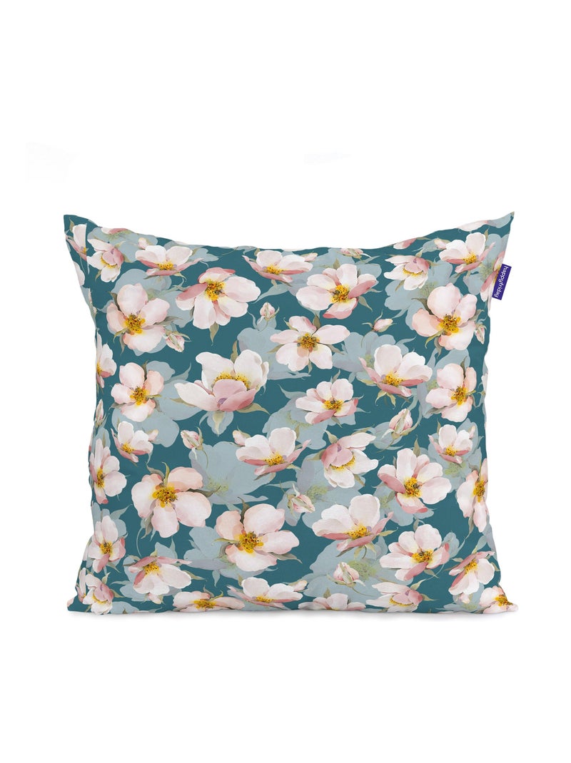 Housse de coussin Spring blossom "Happyfriday" Blanc - Kiabi