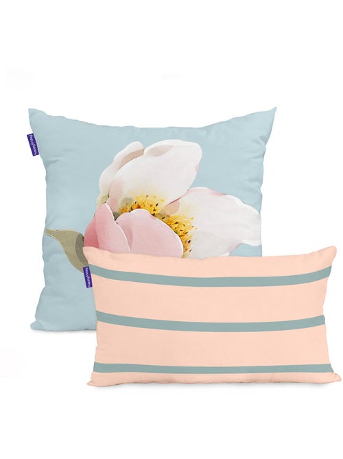 Housse de coussin Spring blossom "Happyfriday" - Kiabi