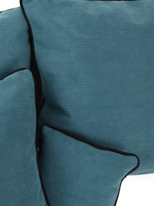 Housse de coussin STARSKY velours côtelé Carré - Kiabi