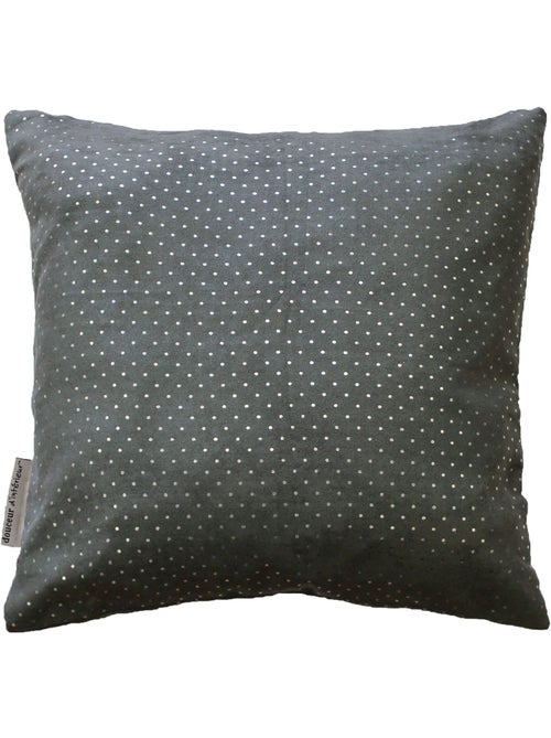 Housse de coussin suede c1060 anthracite 40 x 40 cm - Kiabi
