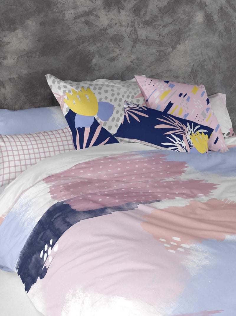 Housse de coussin Tempera "Happyfriday" Blanc - Kiabi