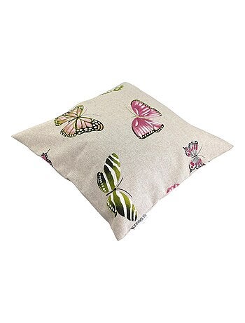 Housse de coussin TERROSSA Papillons roses Polycoton