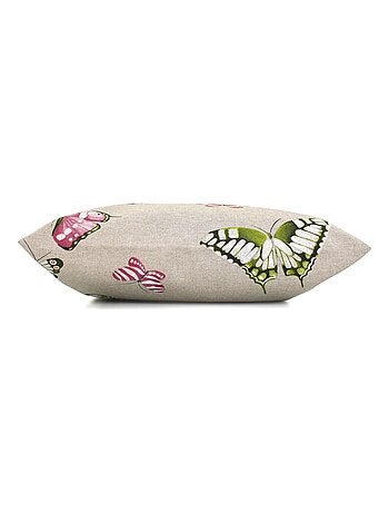 Housse de coussin TERROSSA Papillons roses Polycoton