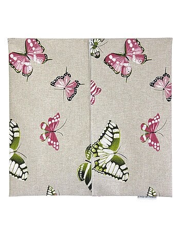Housse de coussin TERROSSA Papillons roses Polycoton