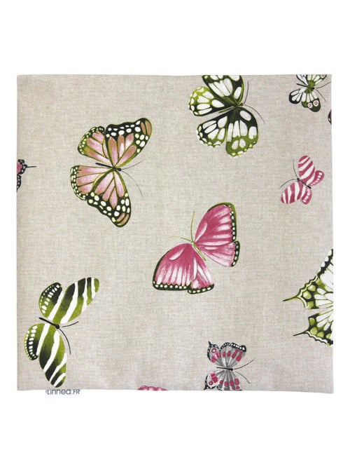 Housse de coussin TERROSSA Papillons roses Polycoton - Kiabi