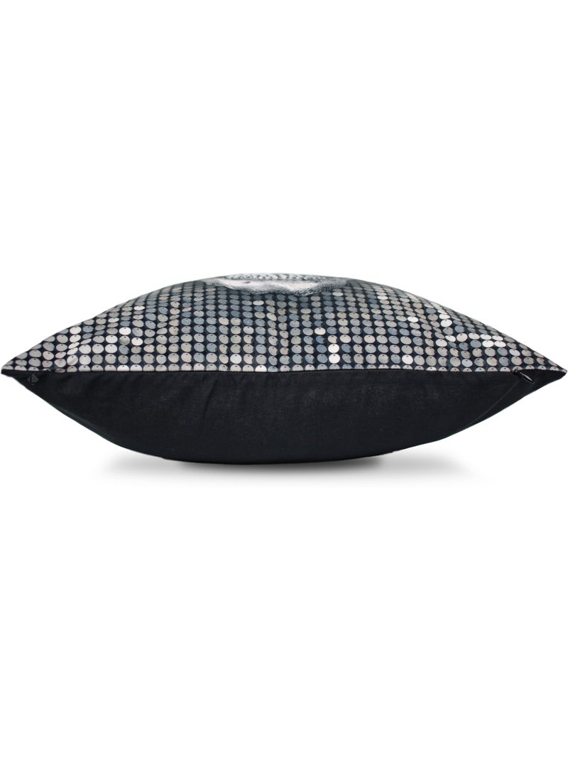 Housse de coussin TÊTE DE MORT DJ disco Multicolore - Kiabi