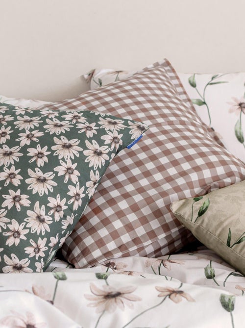 Housse de coussin Tinny bloom "Happyfriday" - Kiabi