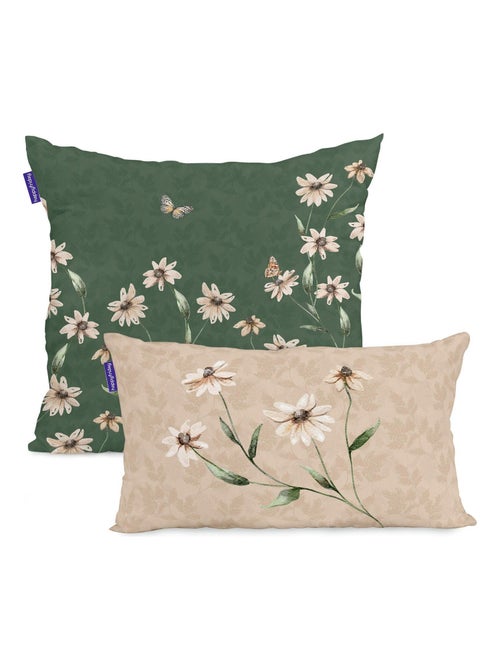 Housse de coussin Tinny bloom "Happyfriday" - Kiabi