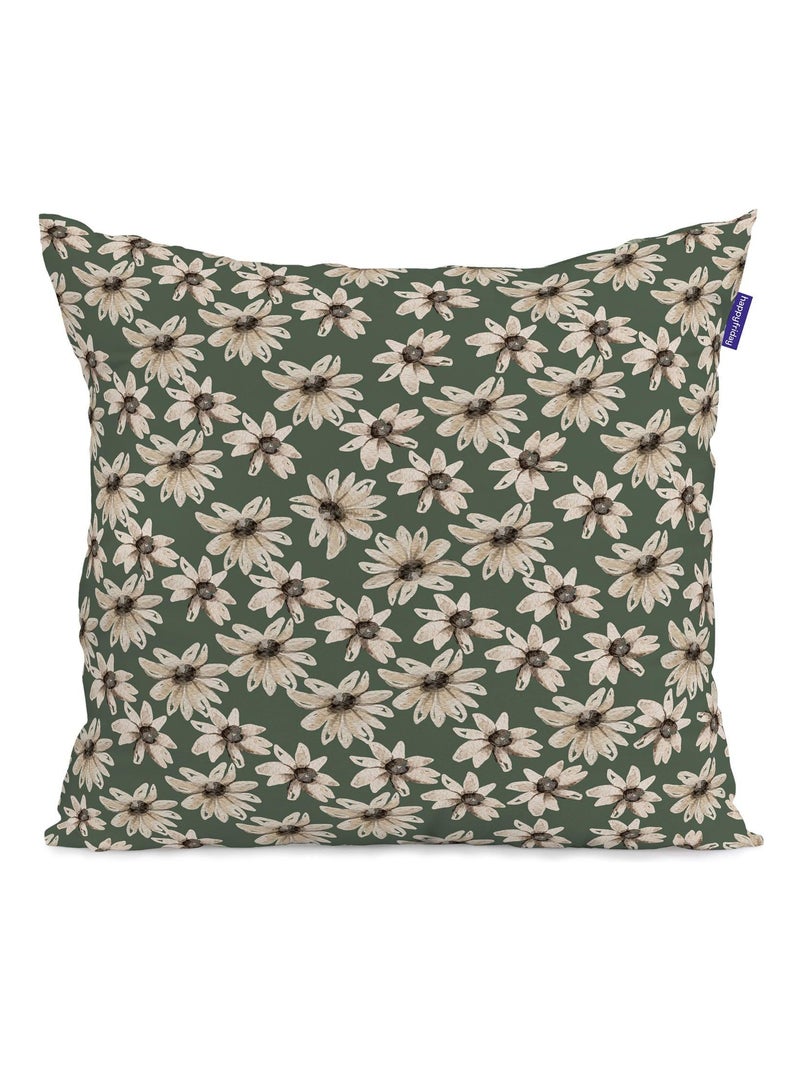 Housse de coussin Tinny bloom "Happyfriday" Blanc - Kiabi