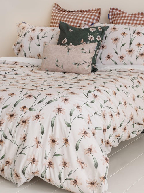 Housse de coussin Tinny bloom "Happyfriday" - Kiabi