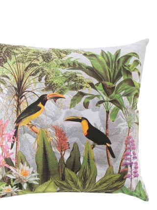 Housse de Coussin Toucan tropicale