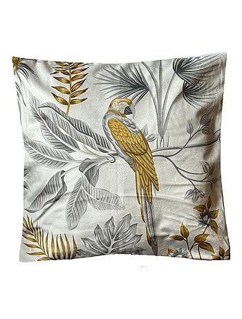 Housse de coussin toucher velours