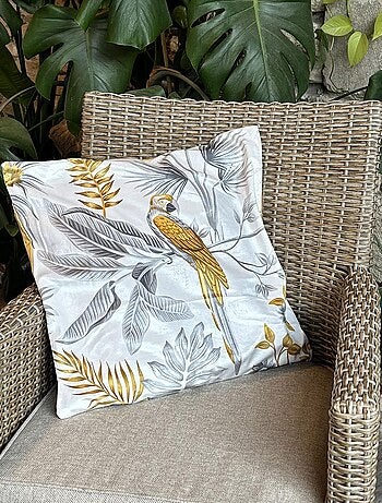 Housse de coussin toucher velours