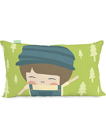 Housse de coussin train "happyfriday
