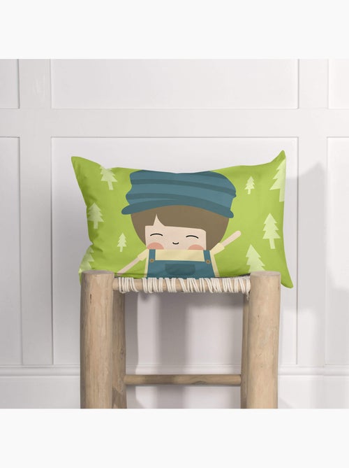Housse de coussin Train "Happyfriday" - Kiabi
